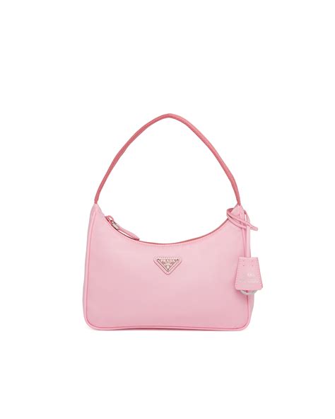 light pink prada nylon bag|pink fluffy Prada bag.